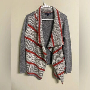 American Eagle Size Small Waterfall Cardigan Sweater Boho Southwestern Geometric